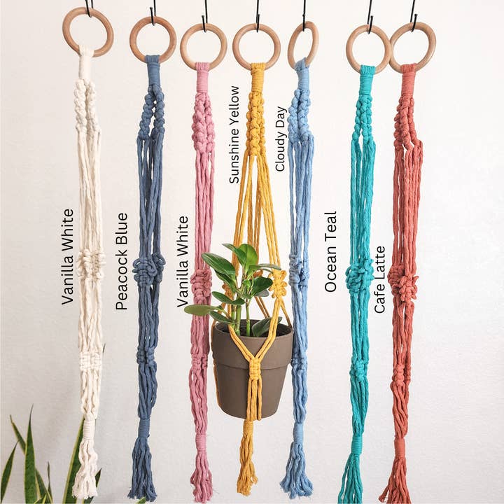 Handmade By Uruba - Wholesale Hanging Planter - Butterfly Plant Hanger, Minimalist Handmade Plant Hanger