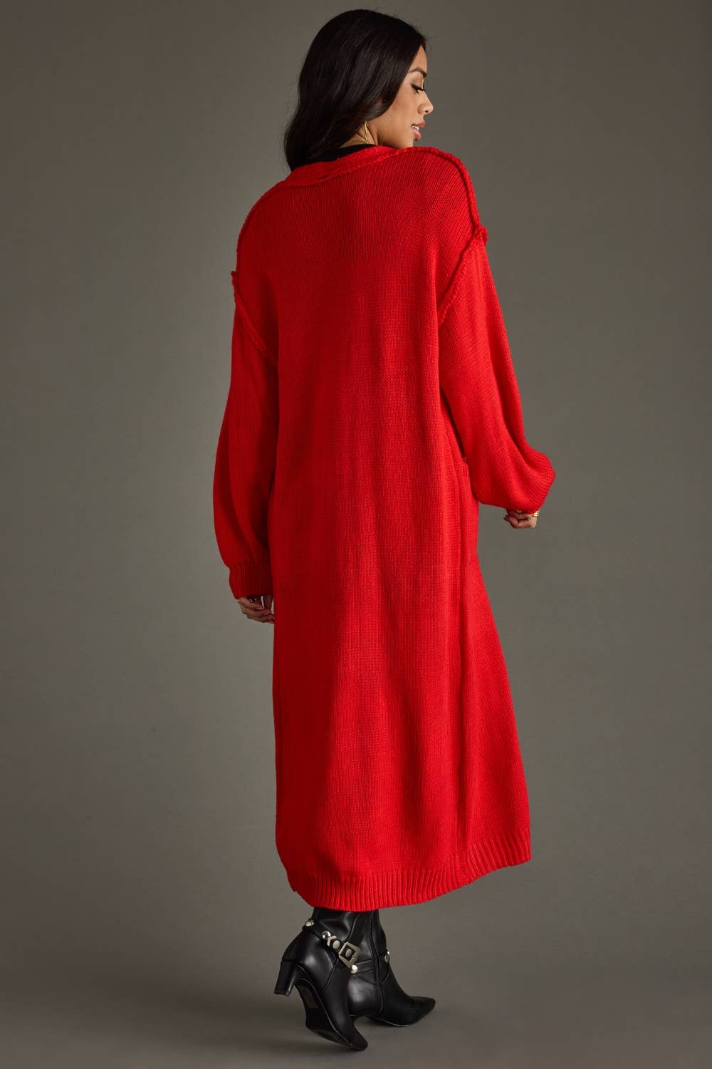 Panache Apparel Co. - Wholesale Cardigan - Women's - Red Duster Cardigan2