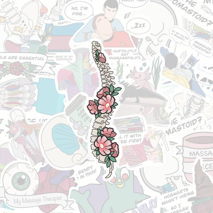 The Creative LMT - Wholesale Sticker - Floral Spine