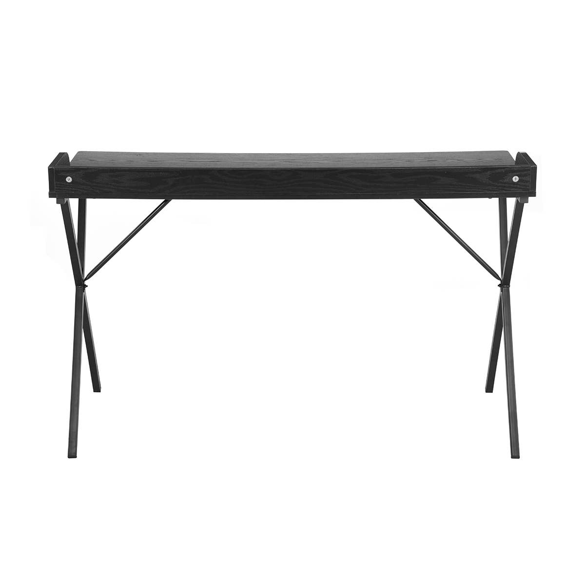 HOMYCASA DESIGN INC - Vente Assortiment pour bureau - Bureau d'ordinateur spacieux et élégant en chêne et métal noir 120 cm14