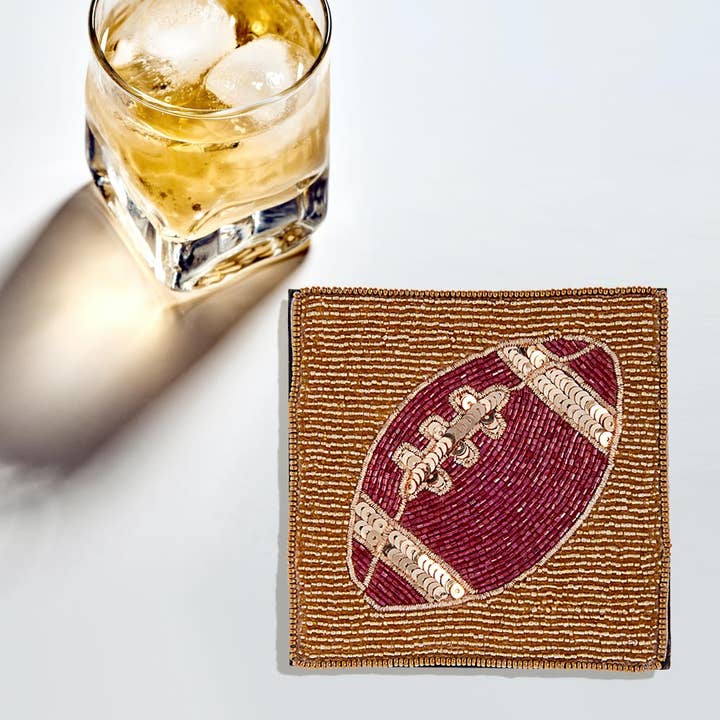 Sensibling Corp. – Großhandel Untersetzer – Game Day Fußball-Untersetzer mit Paillettenperlen13