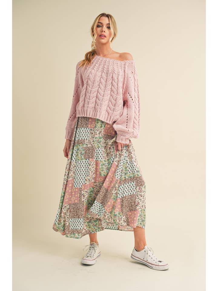 AEMI + CO - Wholesale Skirt - Women's - 773DN Bradyn Print Skirt8