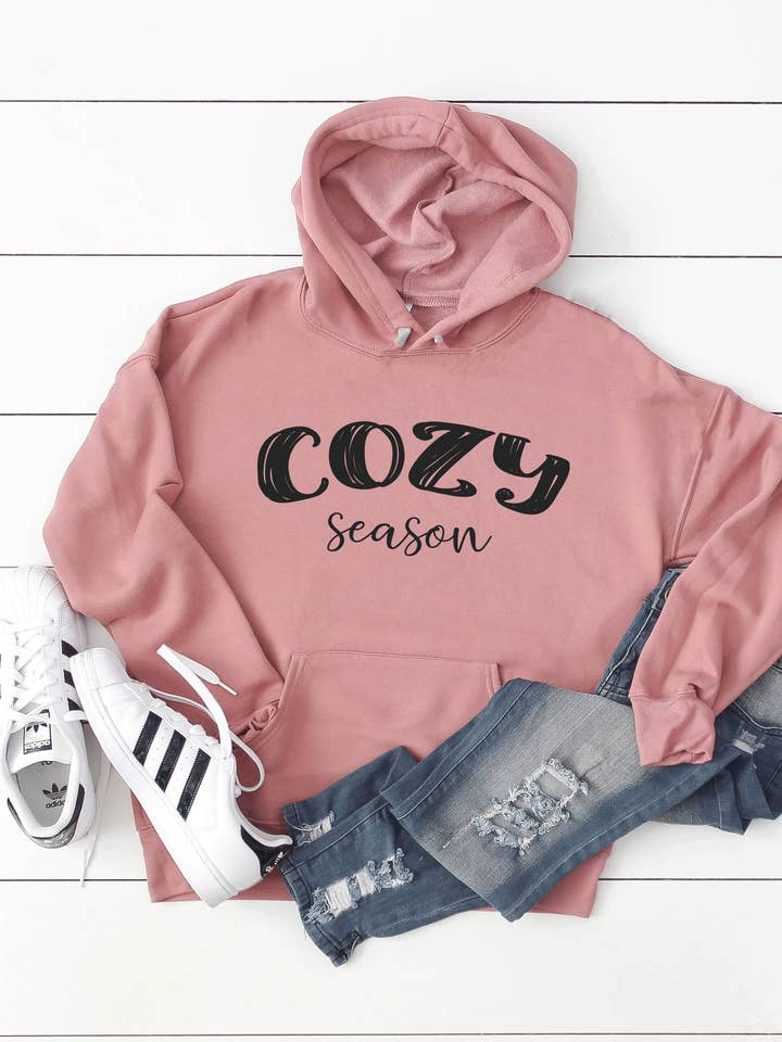 Woobie Beans Jewelry, Gifts & Apparel - Wholesale Graphic sweatshirt – Women’s - Cozy Season Hoodie Sweatshirt