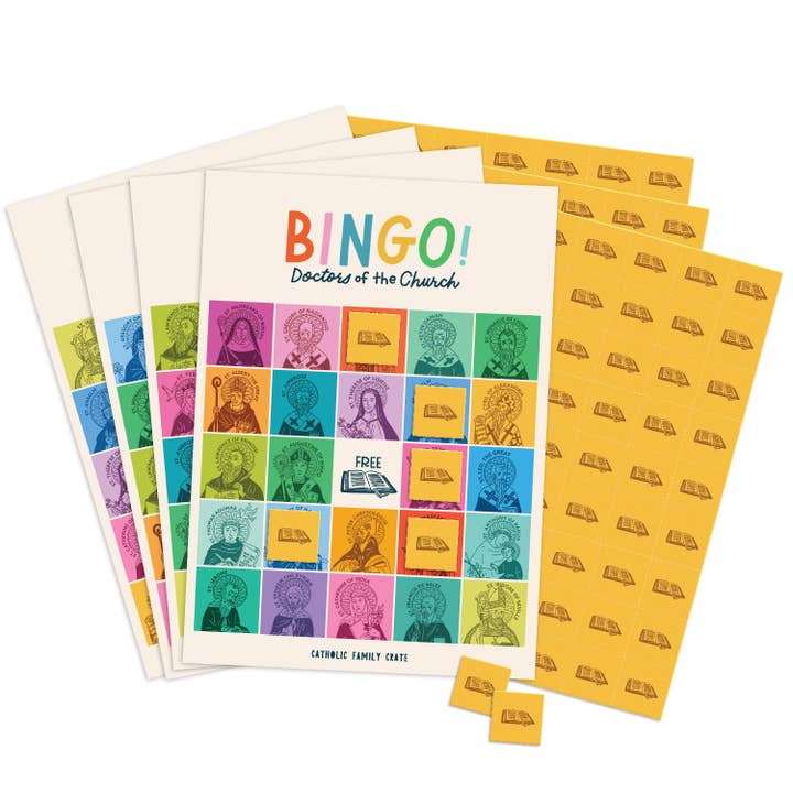 Bingo de los Doctores de la Iglesia para venta al por mayor de Catholic Family Crate®