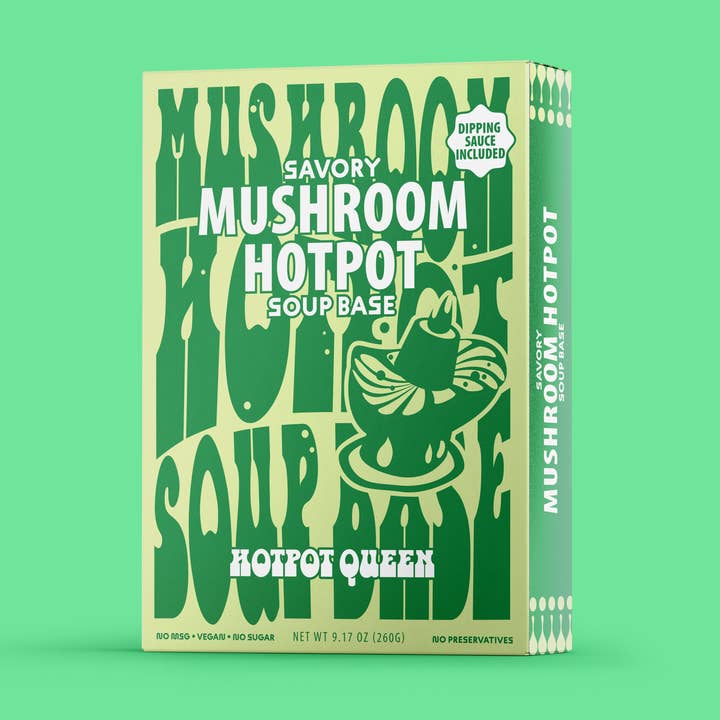 Savory Mushroom Hotpot Soup Base 9.17 oz for wholesale by Hotpot Queen