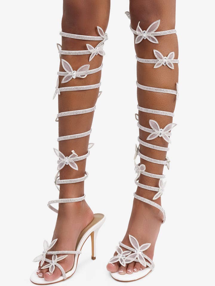 Lemonade Shoes – Großhandel High Heels – Damen – DRAMATISCHE FANTASIE - Stiletto-Absatz mit Schmetterlingen7