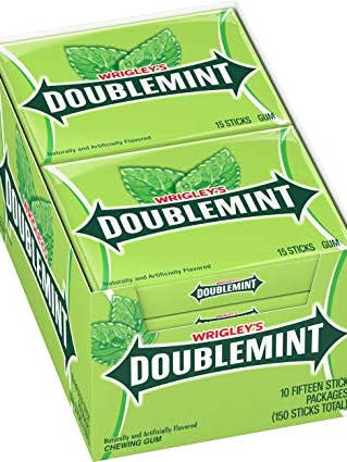 (S1-06) US - Chewing-gum - Wrigley Slim Pak Doublemint (X10 unités) pour la vente par iSweet.ca