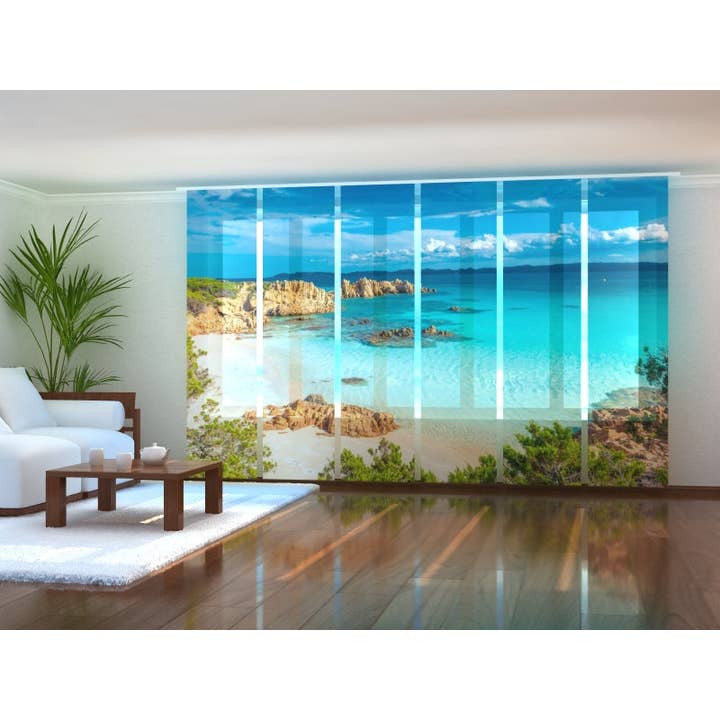 Ensemble de 6 tentes de plage à panneaux dans la belle Sardaigne pour la vente par IlyDecor