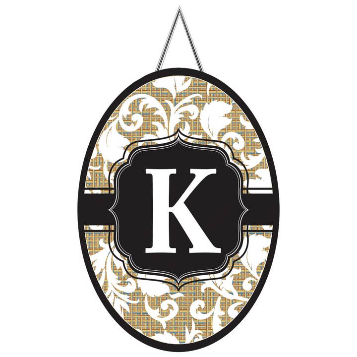 😲 Compra Especial! Banner de Porta, Monograma “K” por atacado de Dicksons