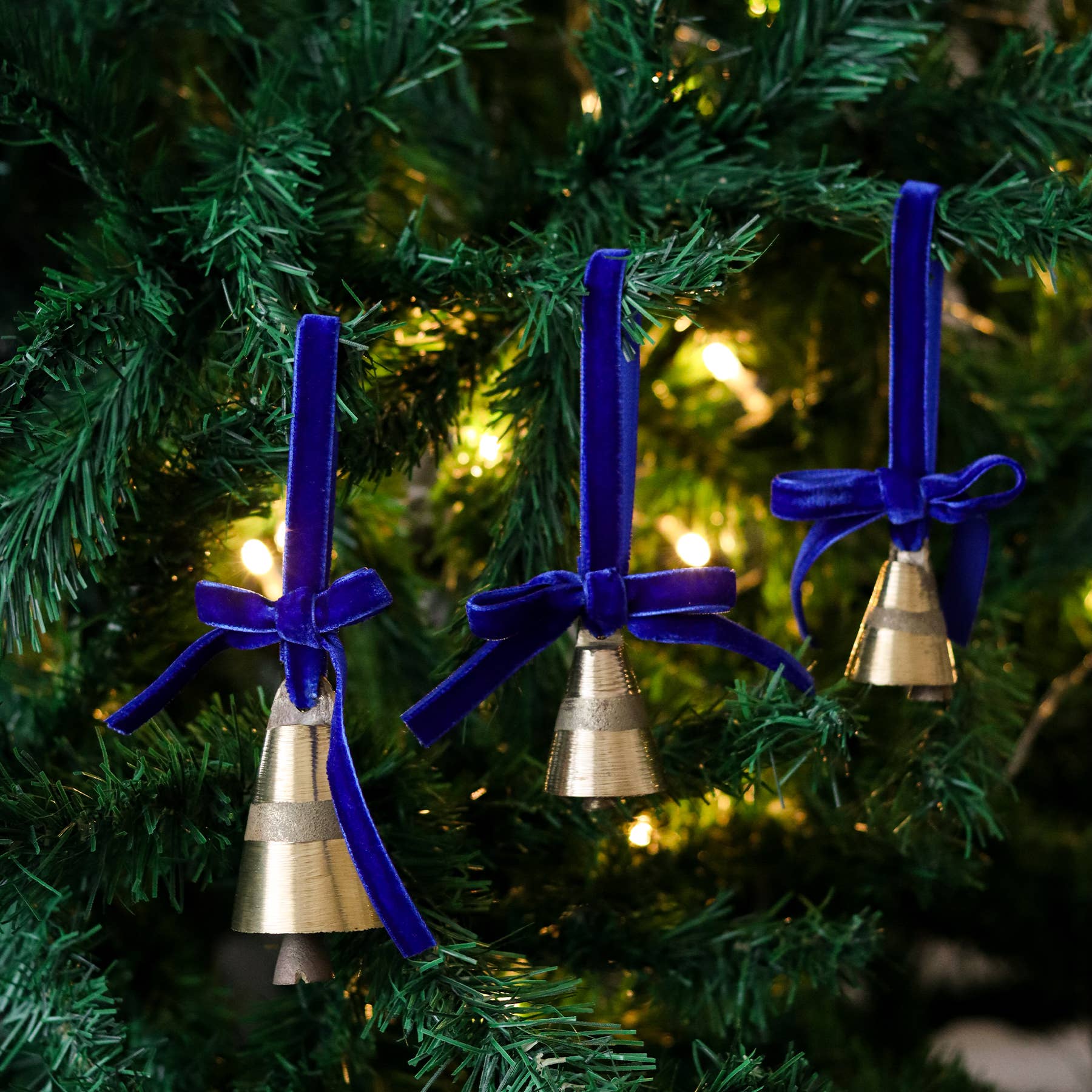 Beige & Stone USA - Wholesale Ornament - Christmas Tree Ornament Bell with Ribbon8