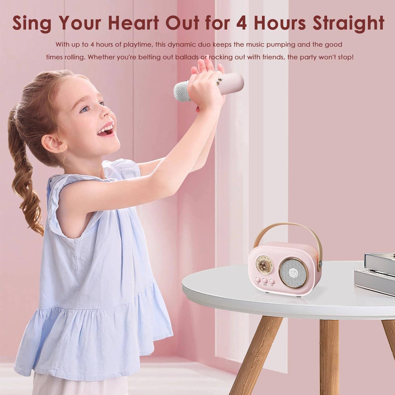 Funky Rico Inc - Wholesale Speakers - Karaoke Mini Set -Beige3