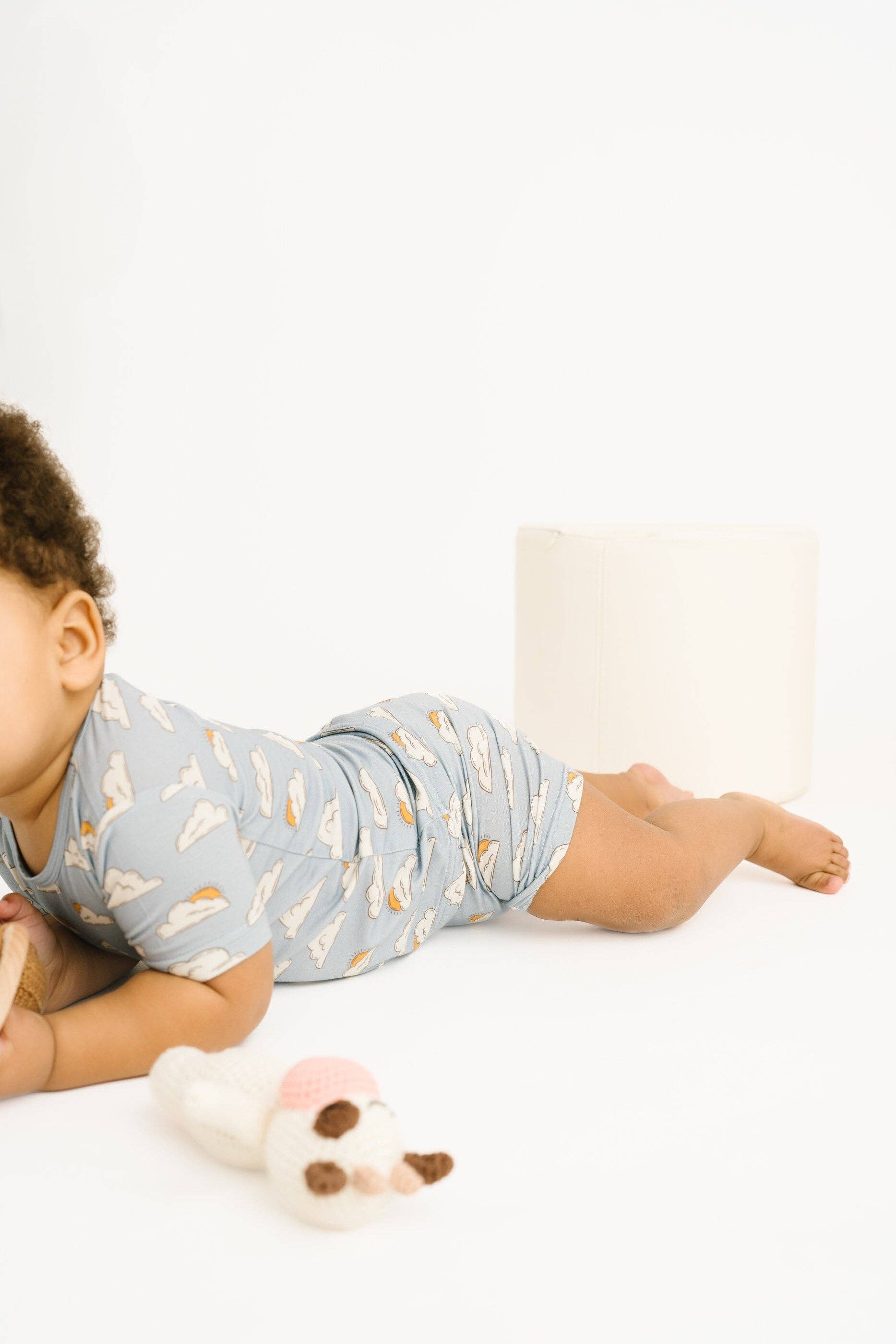 Little One Shop - Wholesale Sleepwear Set - Kids - Dreamy Skies Bamboo Shorts Set8