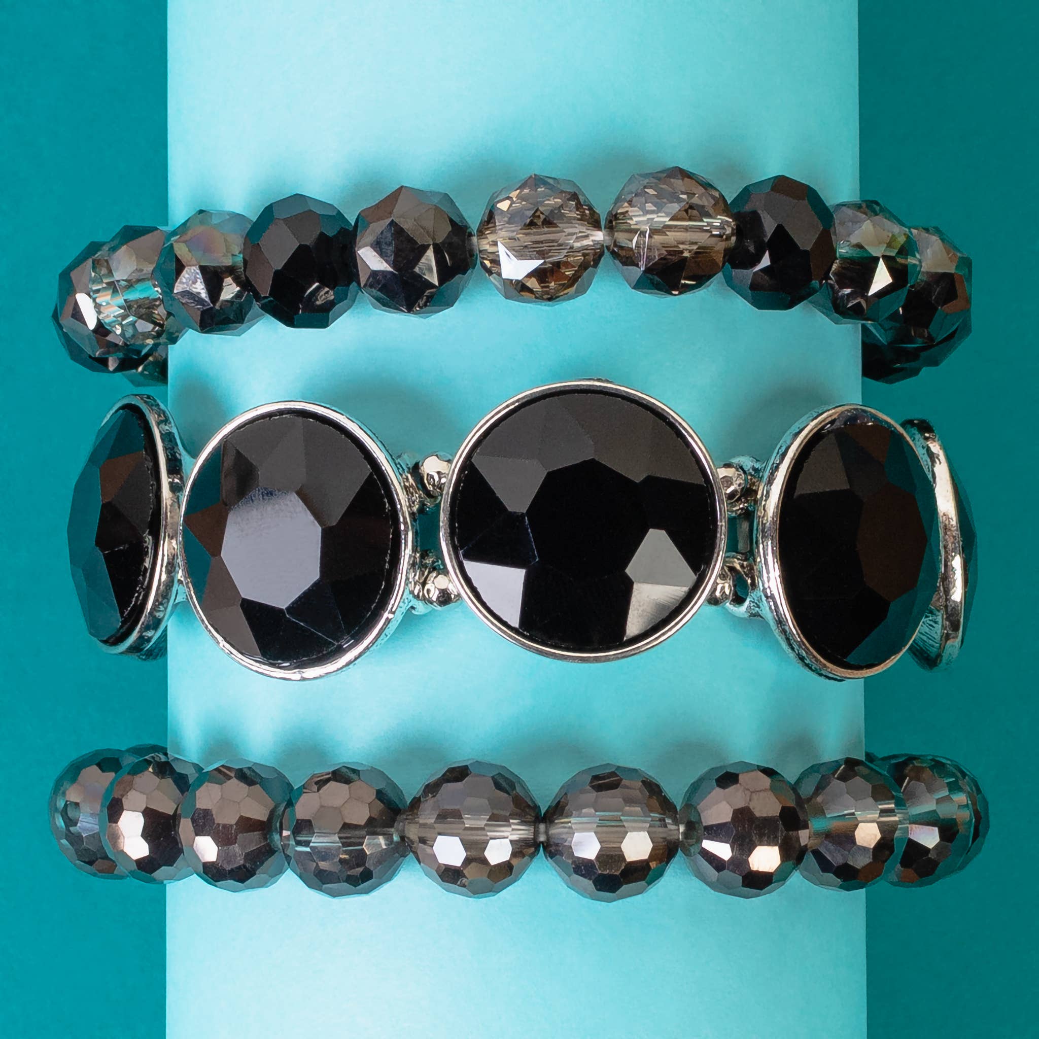 Your Fashion Wholesale - Wholesale Beaded Bracelet - Crystal Stacked Bracelets0