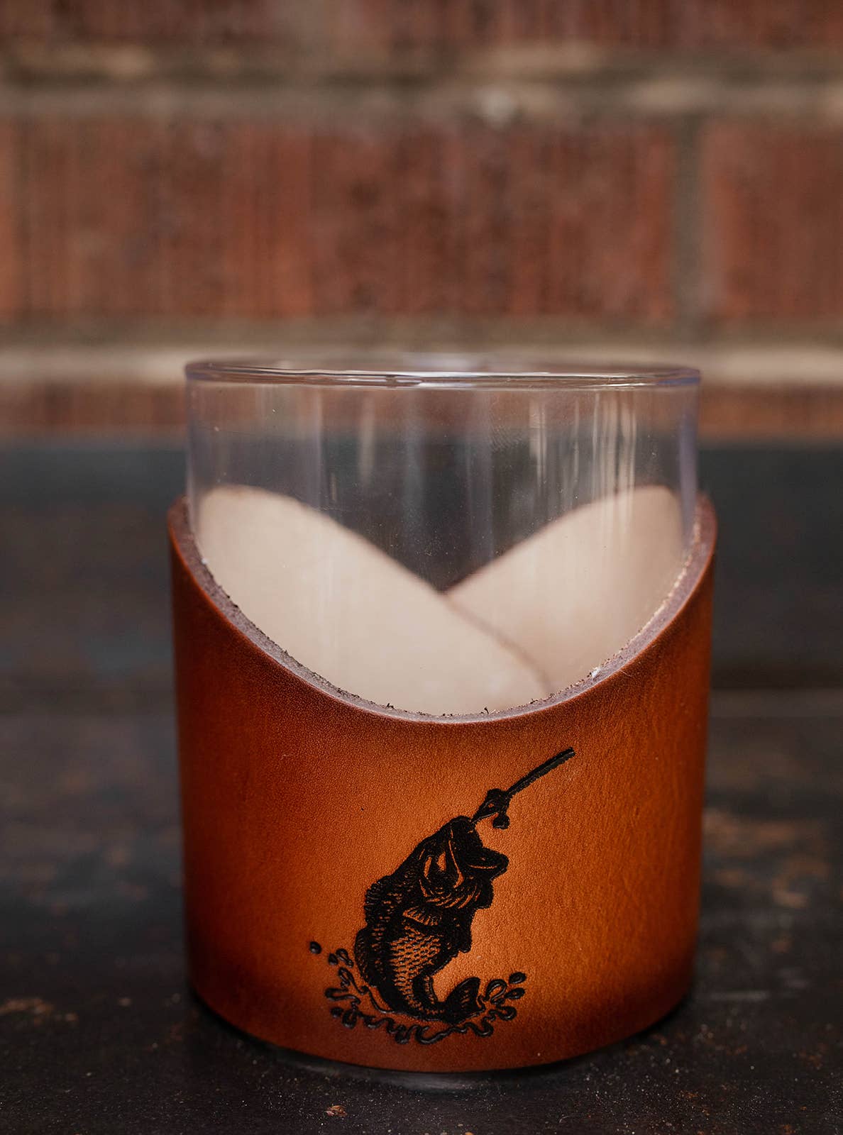 Lindy Leather – Copo de coquetel/álcool por atacado – Pele Rocks Vidro - Barware Leve Mancha Artesanal8