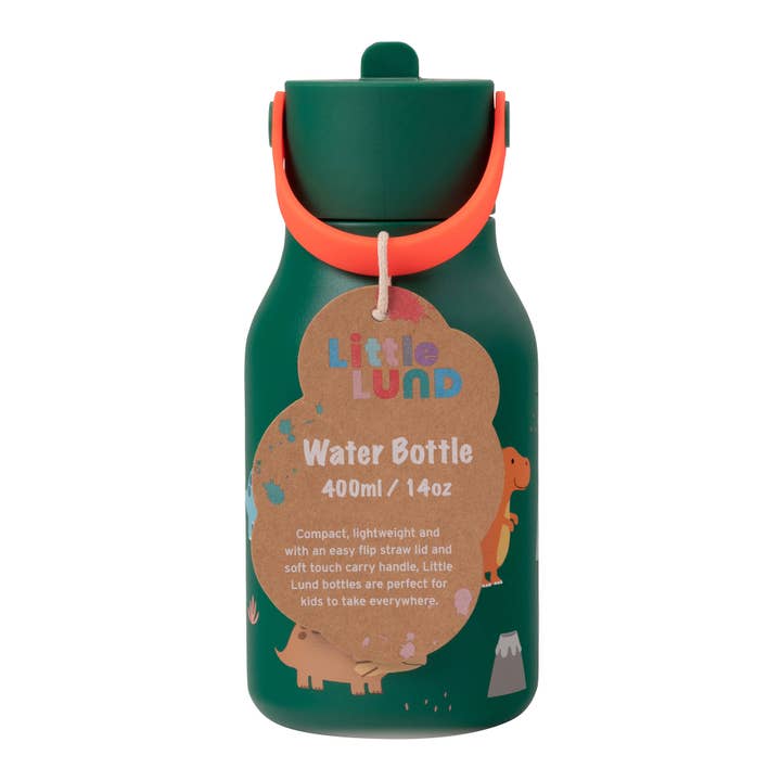 Lund Design House - Wholesale Water Bottle - Little Lund Kids Water Bottle with Flip Straw 400ml / 13.5oz2