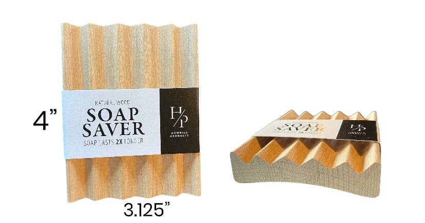 Howells Wood Products - Wholesale Bath Soap Dish - 12 or 18 ct. wood soap savers retail store shelf-ready0
