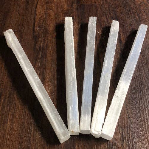 WHOLIFECO - Wholesale Spiritual Stone/Crystal - Big rough Selenite wand stick - Raw Satin spar