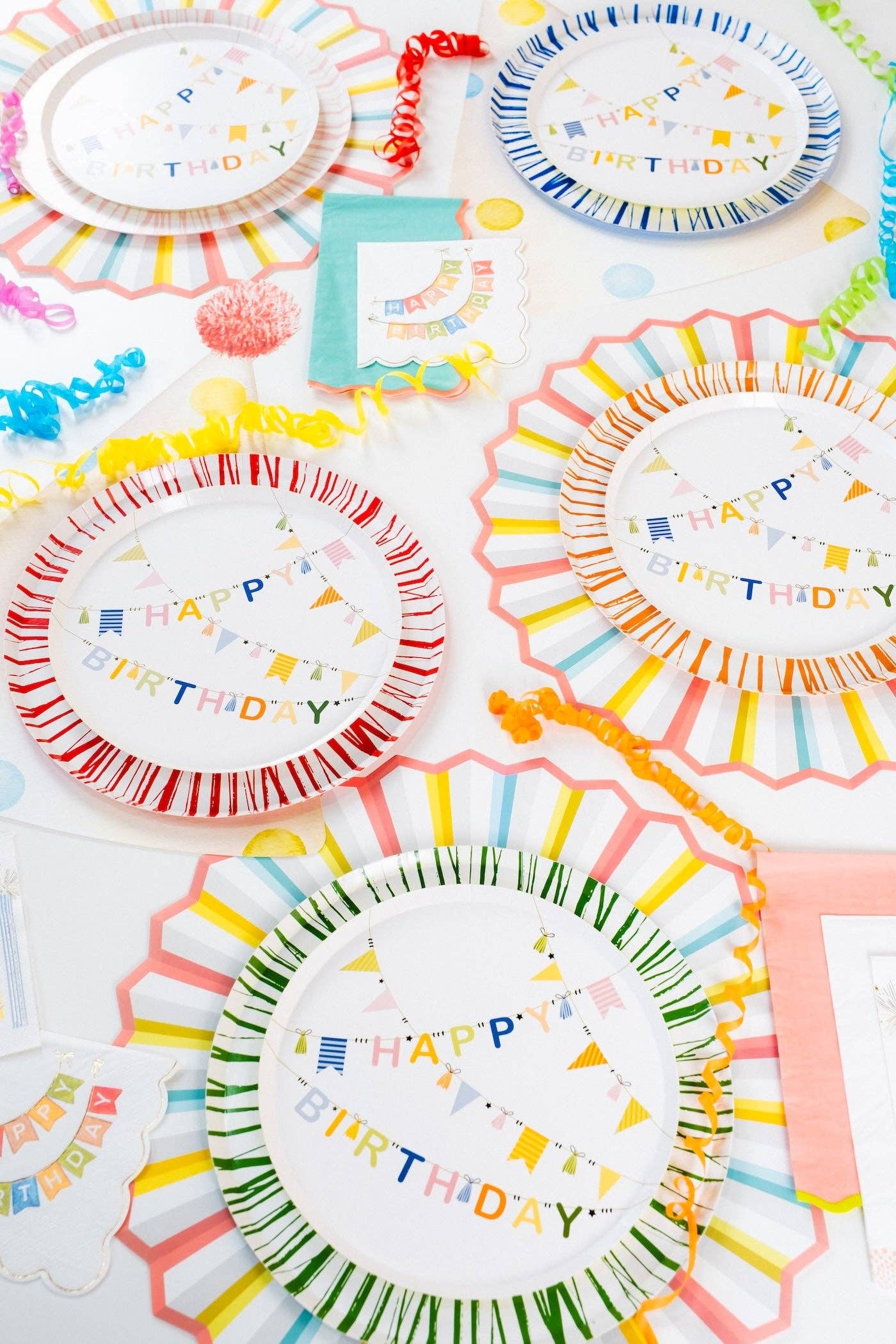 Gatherings by Curated Paperie - Wholesale Disposable Placemat - HB23-PL5- Burst of Color Fan Paper Placemat3