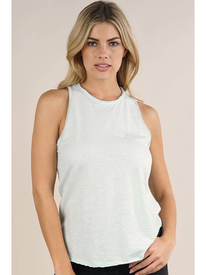 Lovestitch - Wholesale Tank Top - Women's - Basic Knit Cotton Slub Tank Top