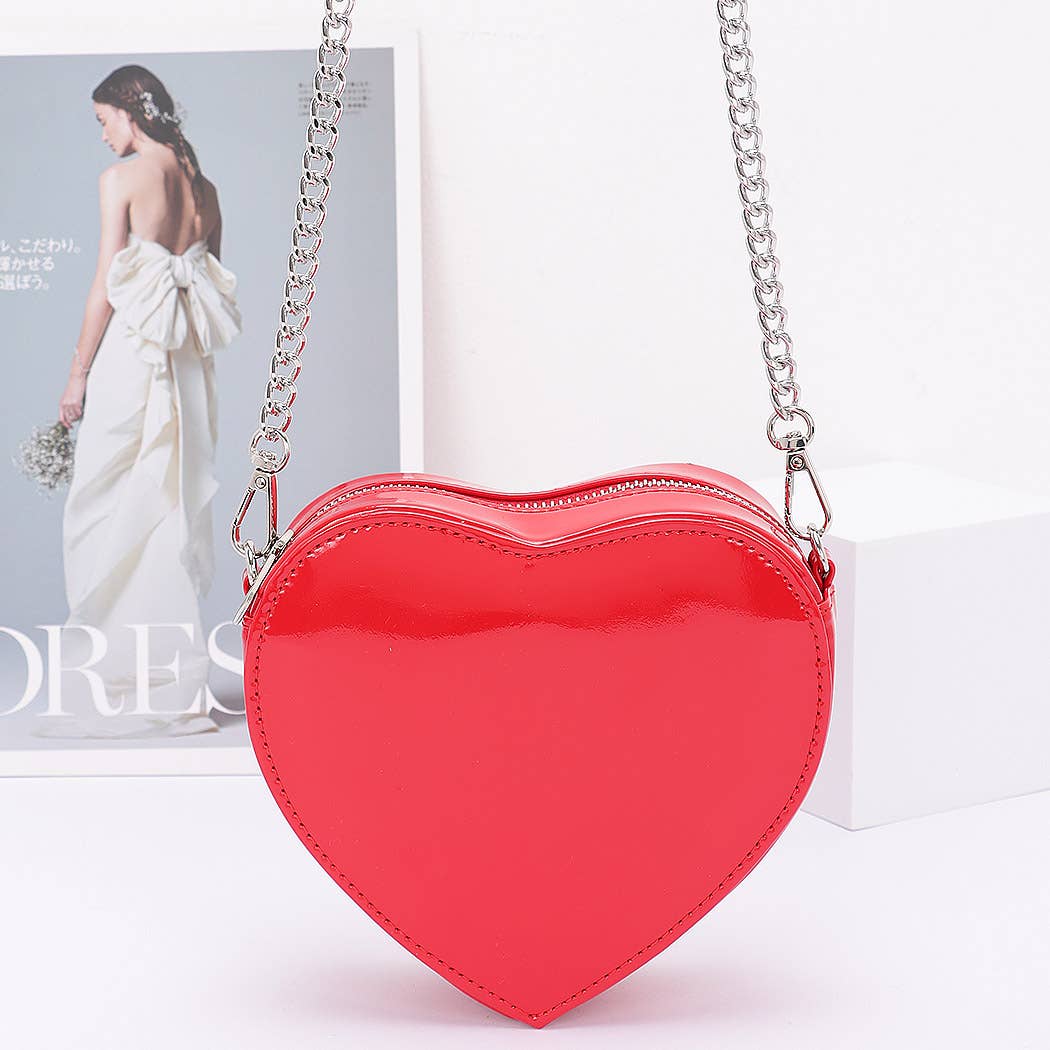 3AM BY H&D ACCESSORIES - Wholesale Crossbody Bag - Women's -  Enamel Heart Shape Crossbody Bag5
