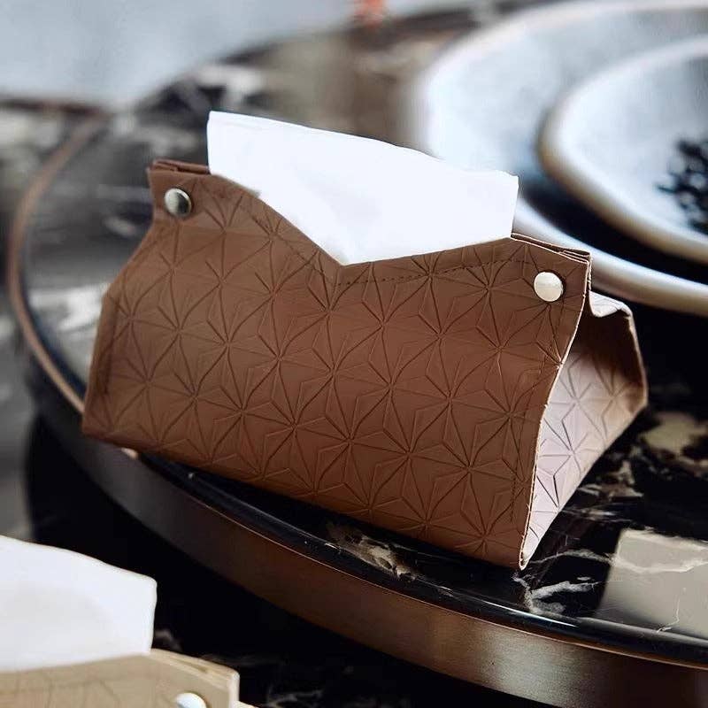 VividLux - Vendita all'ingrosso Scatola portafazzoletti - Scatola porta fazzoletti in pelle semplice7