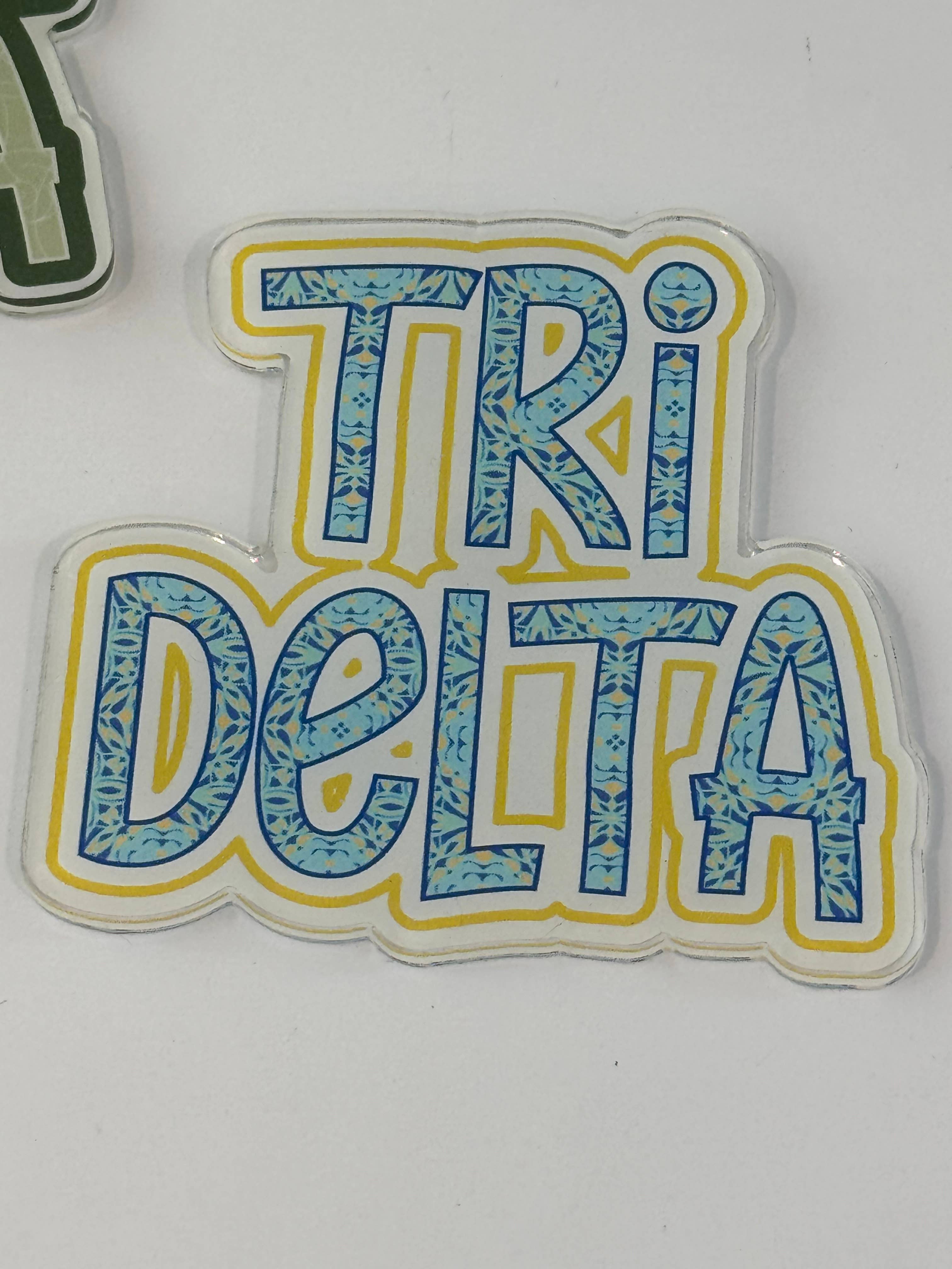 Buttongirl99 - Wholesale Magnet - Sorority Colorful Acrylic Magnet7