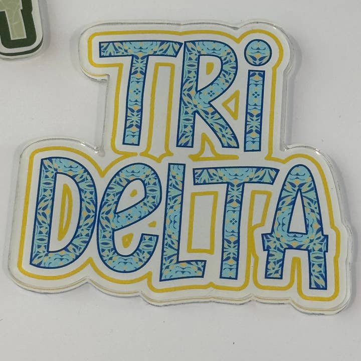 Buttongirl99 - Wholesale Magnet - Sorority Colorful Acrylic Magnet7