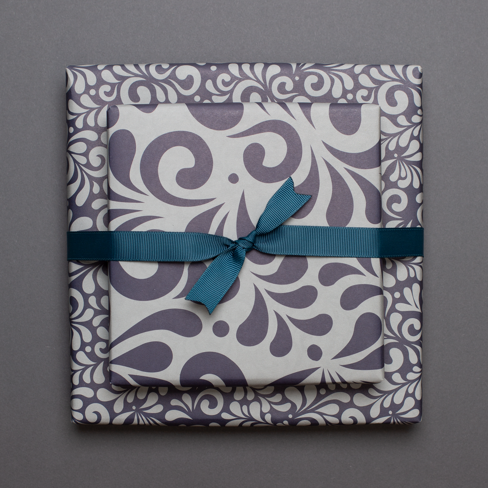 My Pretty Circus - Wholesale Flat Wrap - Bembel wrapping paper, grey-blue two-sided eco-paper10