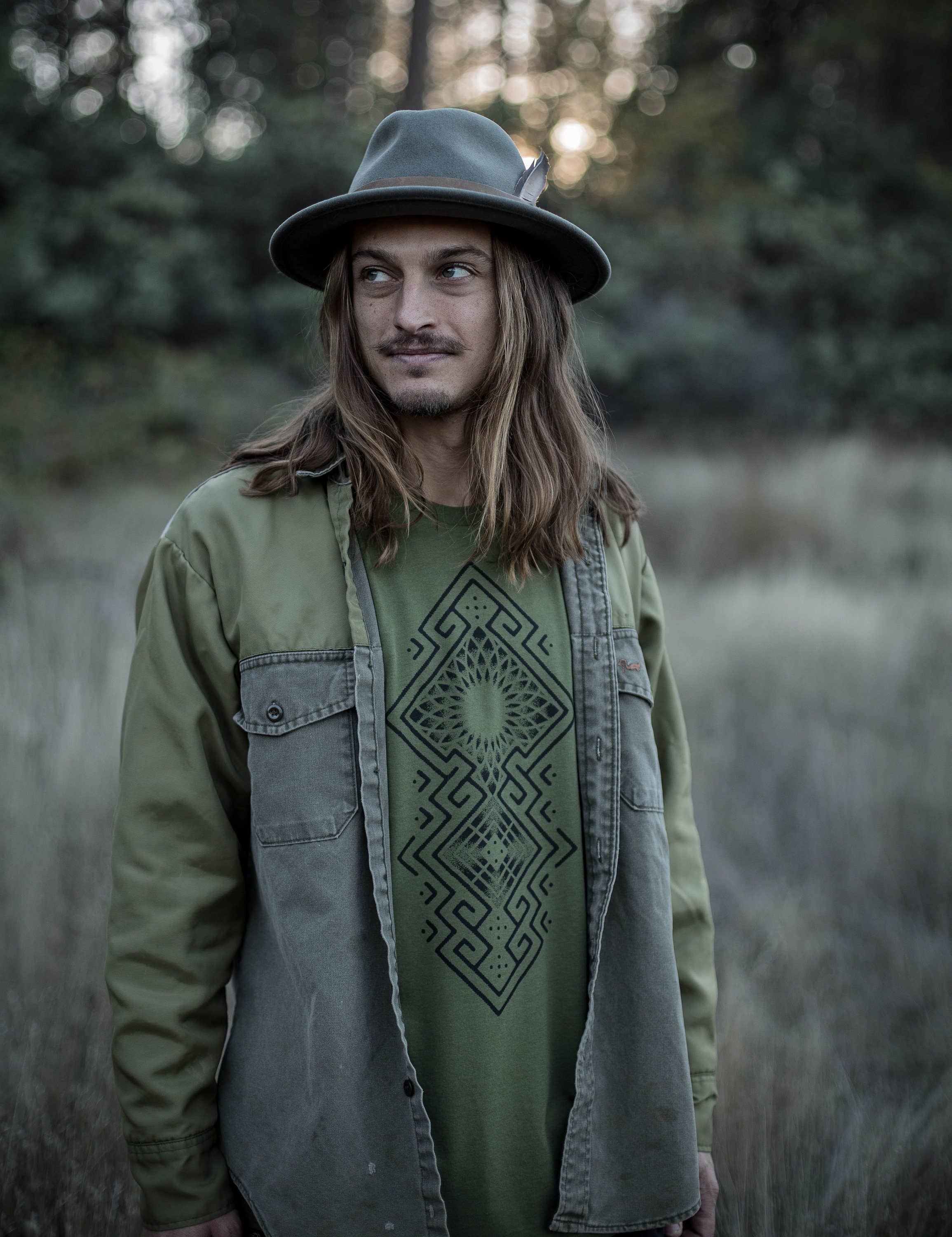 Sacred State Design - Wholesale Screen Printed T-Shirt - Men's - Being Hemp T-Shirt4