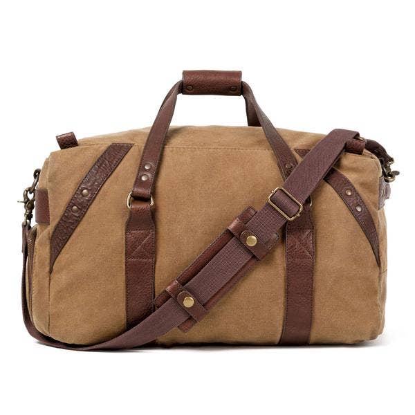 Mission Mercantile Leather Goods - Wholesale Weekender Bag - Unisex - Campaign Waxed Canvas Medium Duffle Bag1