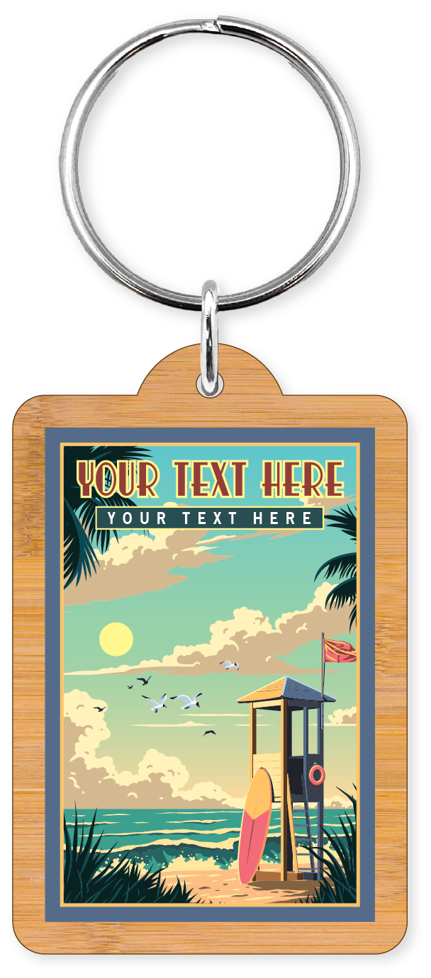 Morris Magnets – wholesale Keychain – Unisex – Keychain - Beachside Travel Poster2