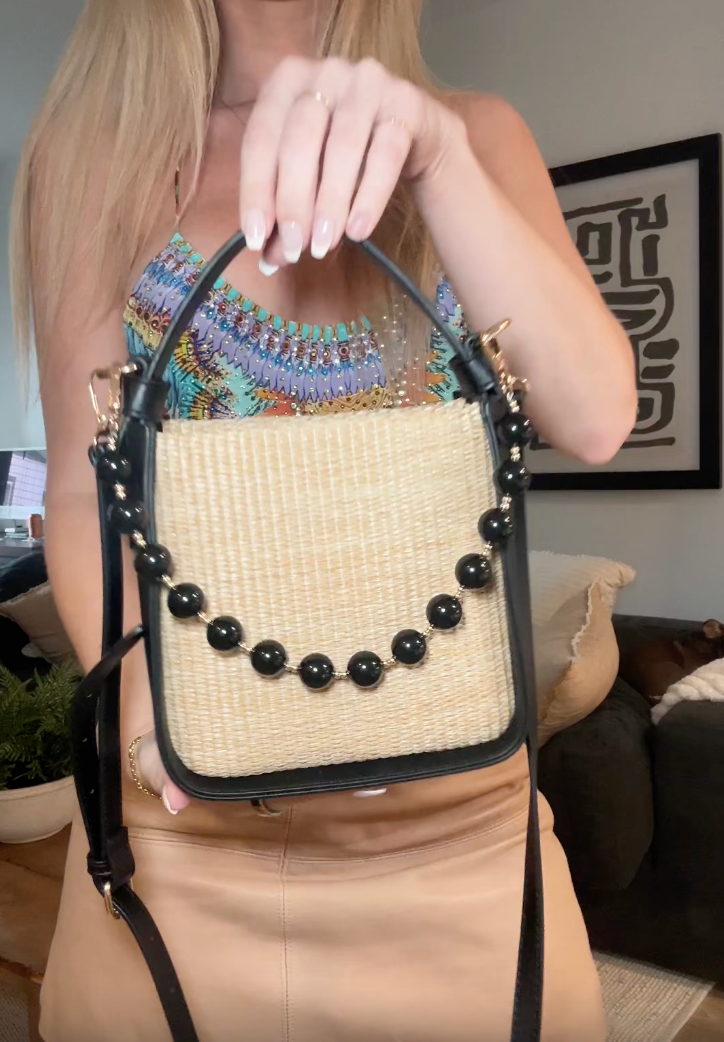 AHDORNED - Wholesale Crossbody Bag - Women's - Carly Raffia Crossbody12