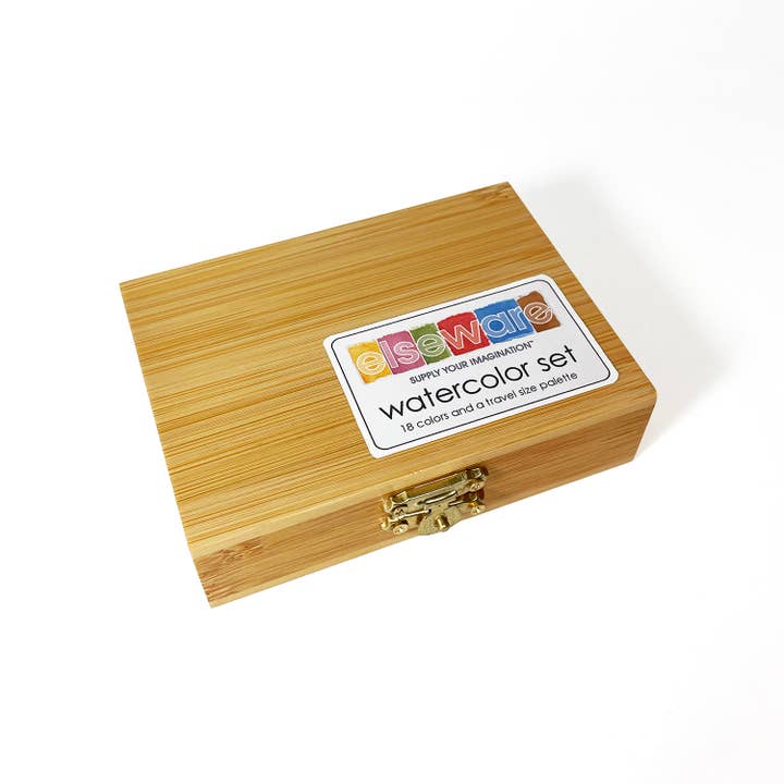 elseware unplug / eco-kids - Wholesale Watercolor Paint - Watercolors - Bamboo Box