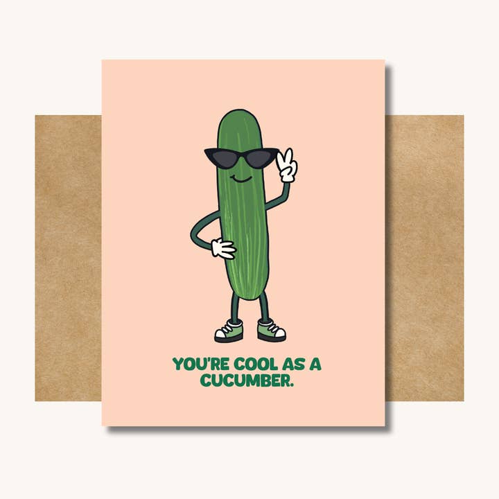 Tu es d'un calme olympien — Carte de remerciement // Juste comme ça pour la vente par Kelly Scott Design Co