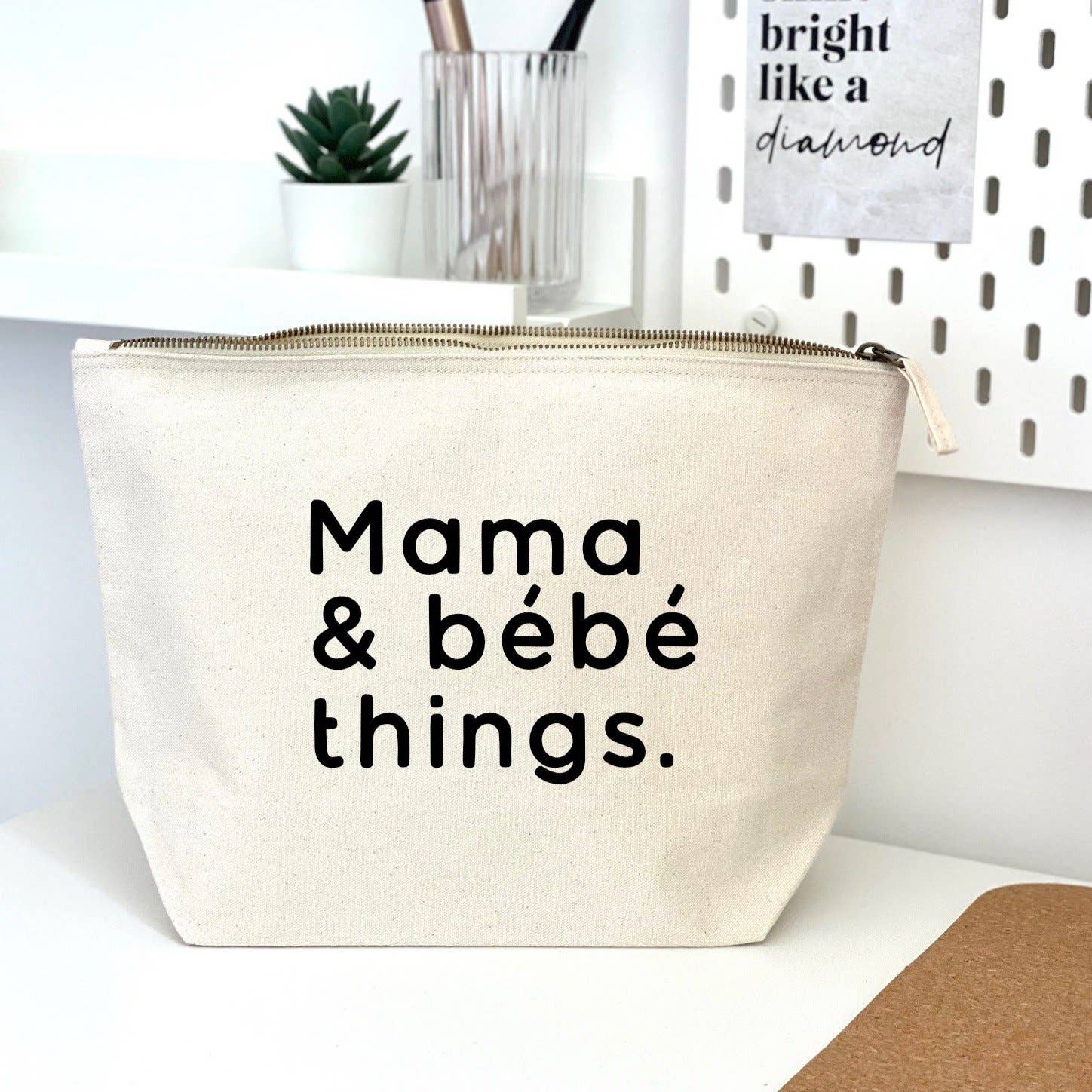 Word Up Creative - Wholesale Pouch - Women's - Mama & Bebe Things Zipped Pouch2