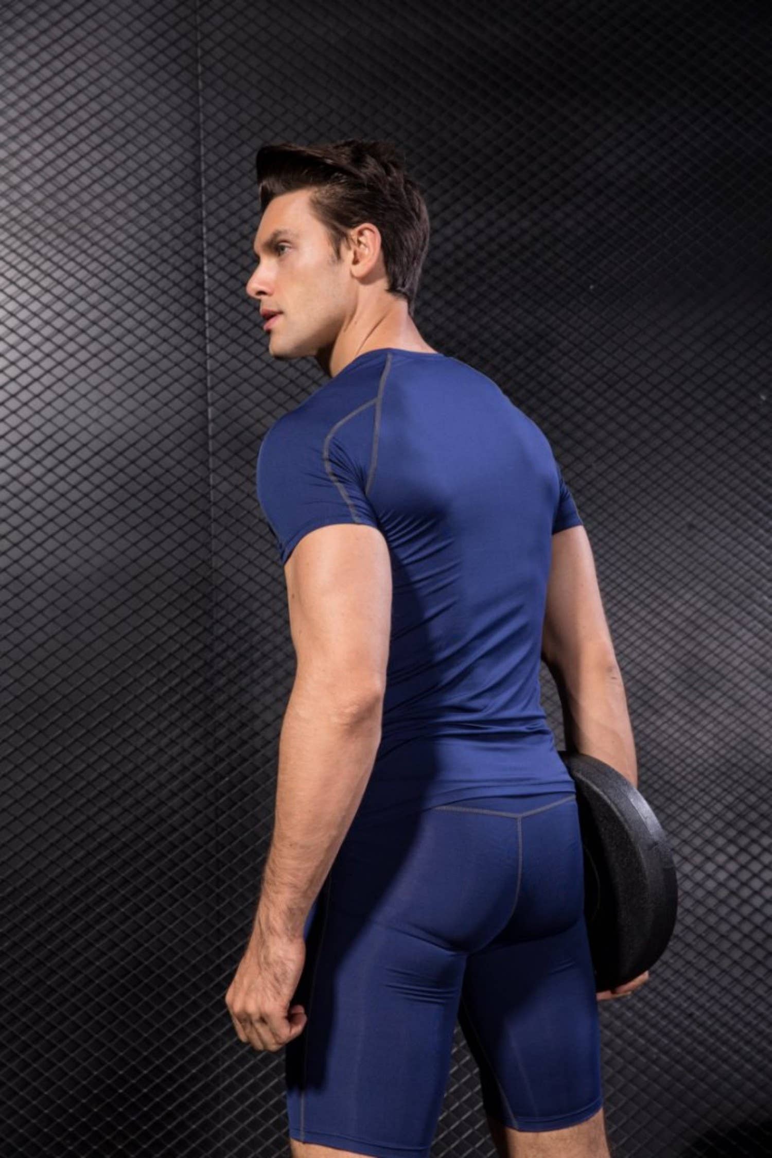 Active by Anna-Kaci - Wholesale Athletic Top - Men's - Men's Compression Short Sleeve Athletic T-Shirt6