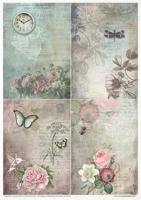 ITD Collection - Wholesale Craft Supplies - RP021 - Rice Paper Creative Set - 11pcs x A4 / 8.27x11.7 in11