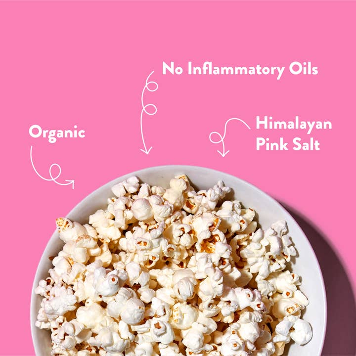 LesserEvil - Wholesale Popcorn - Organic Popcorn, Himalayan Pink .88 oz