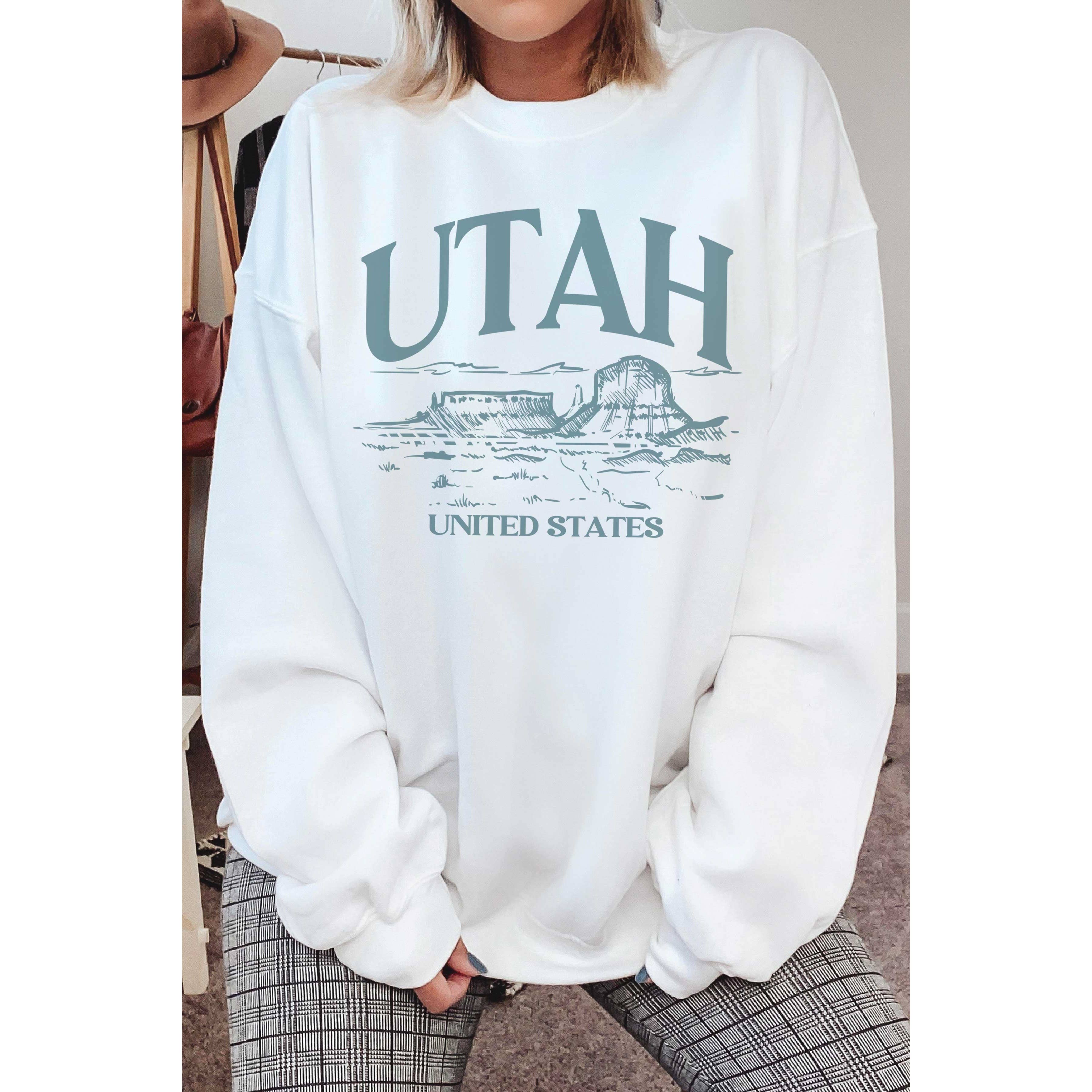 BLUME & CO. - Vente Sweat-shirt à imprimés – femme - Sweatshirt graphique UTAH2