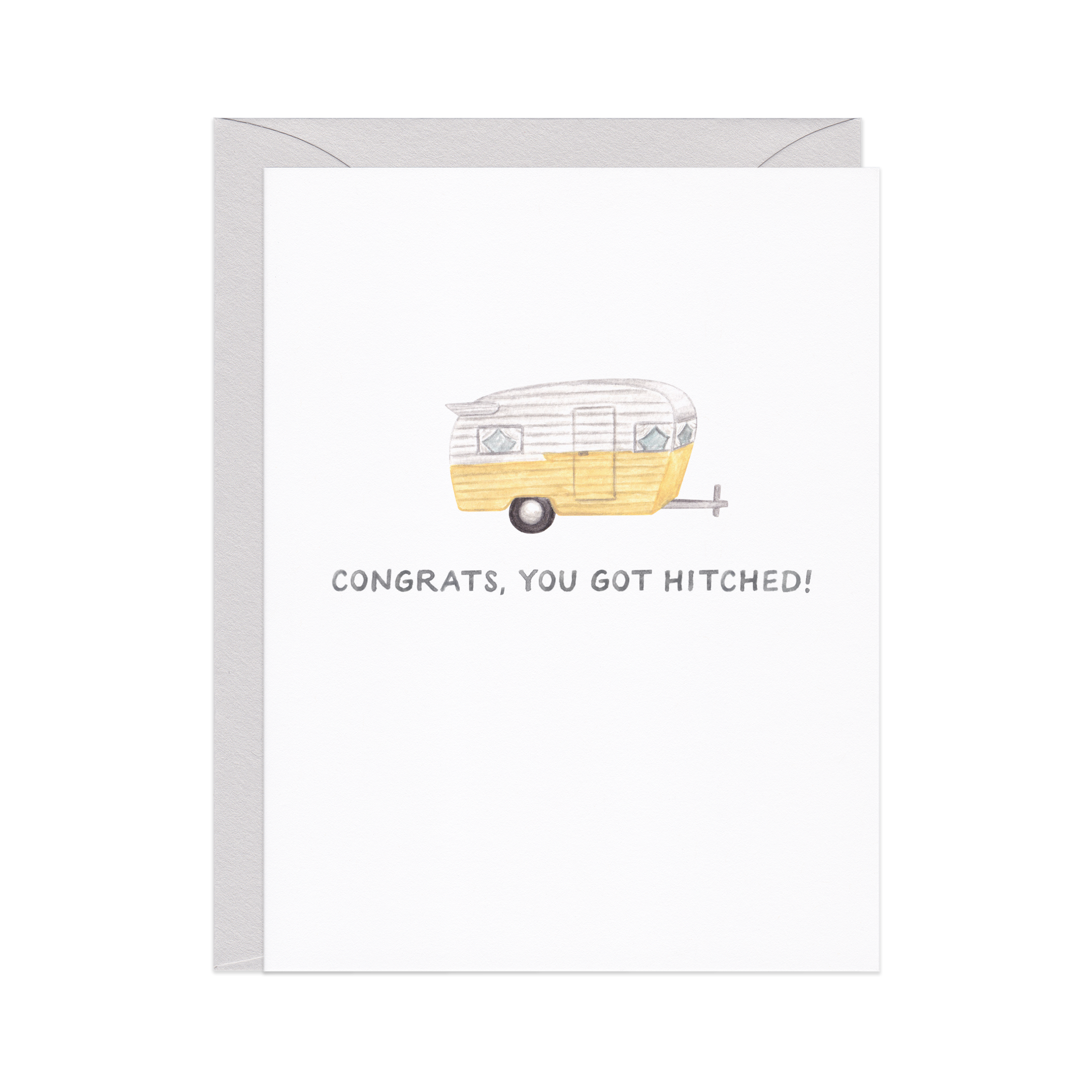 Amy Zhang - Wholesale Wedding Card - Getting Hitched — Travel Pun Wedding Card1