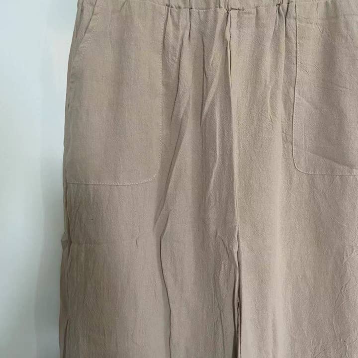 HIDDENBRAND - Wholesale Pants - Women's - Leisure cotton blend drawstring harlan pants9