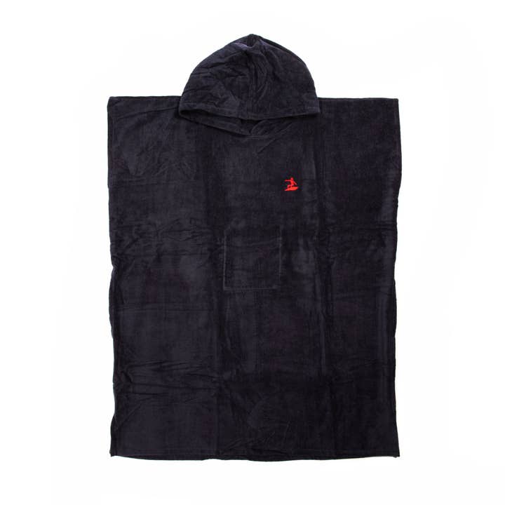 Bestickter Poncho Navy - Rot Easysurf für den Großhandel von Parlementia