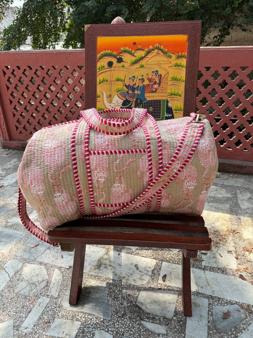 GYPSY STUDIO - Wholesale Weekender Bag - Women's - Lightweight Quilted Cotton Duffel Cotton Canvas Duffel Bag 0