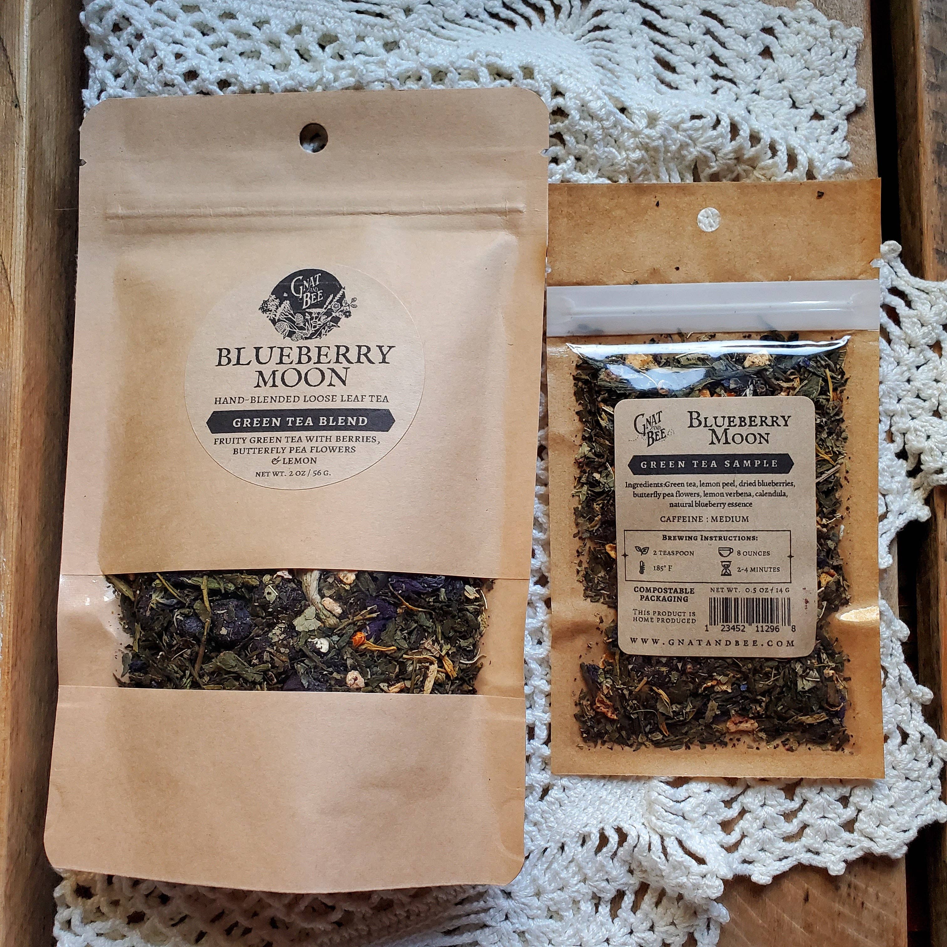 Gnat and Bee - Wholesale Loose Tea - Blueberry Moon | Green Tea Blend1