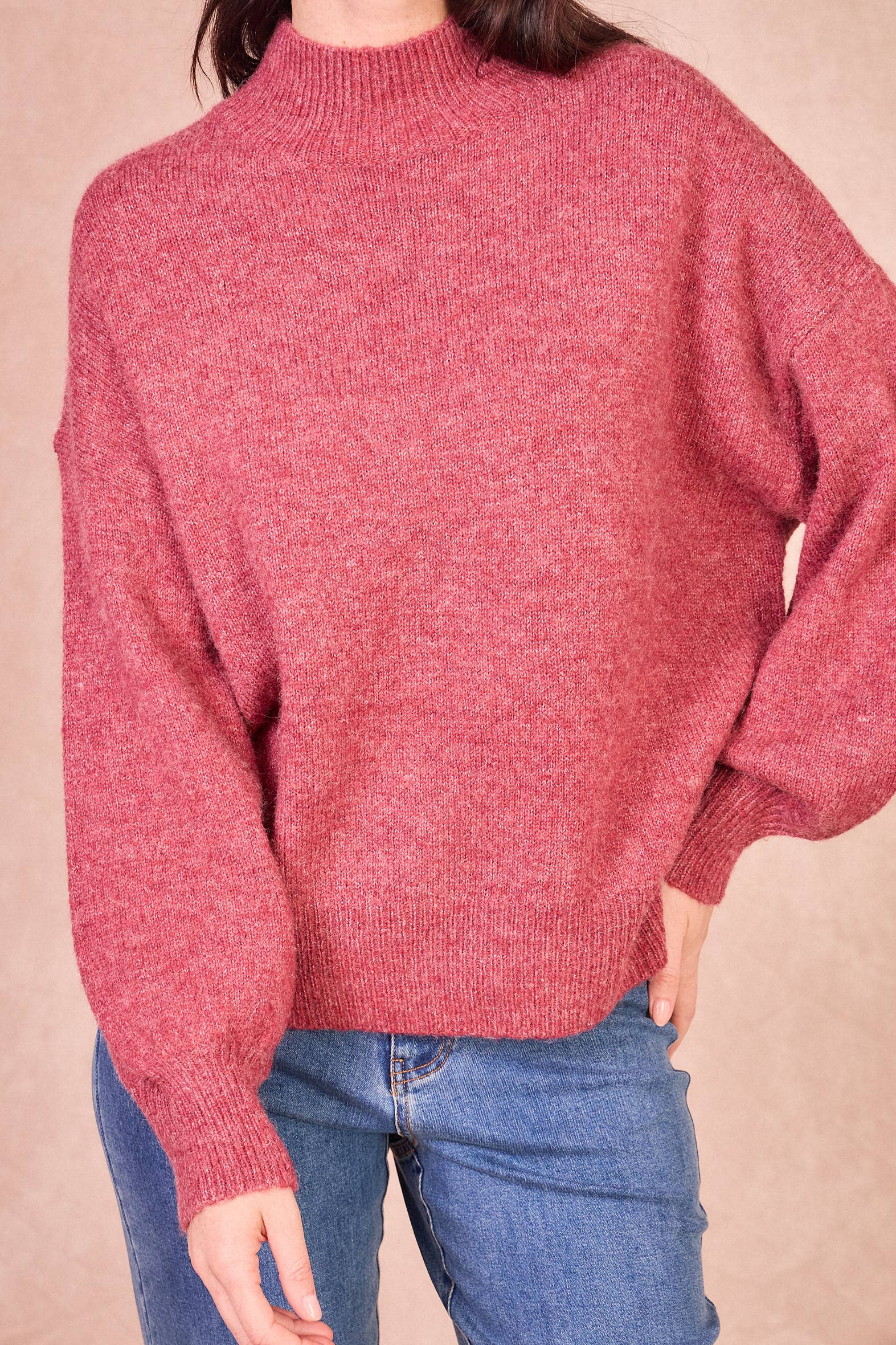 Calie Paris – wholesale Knitted jumper – Women′s – MANUELLA Sweater – Soft Balloon Sleeve Knit16