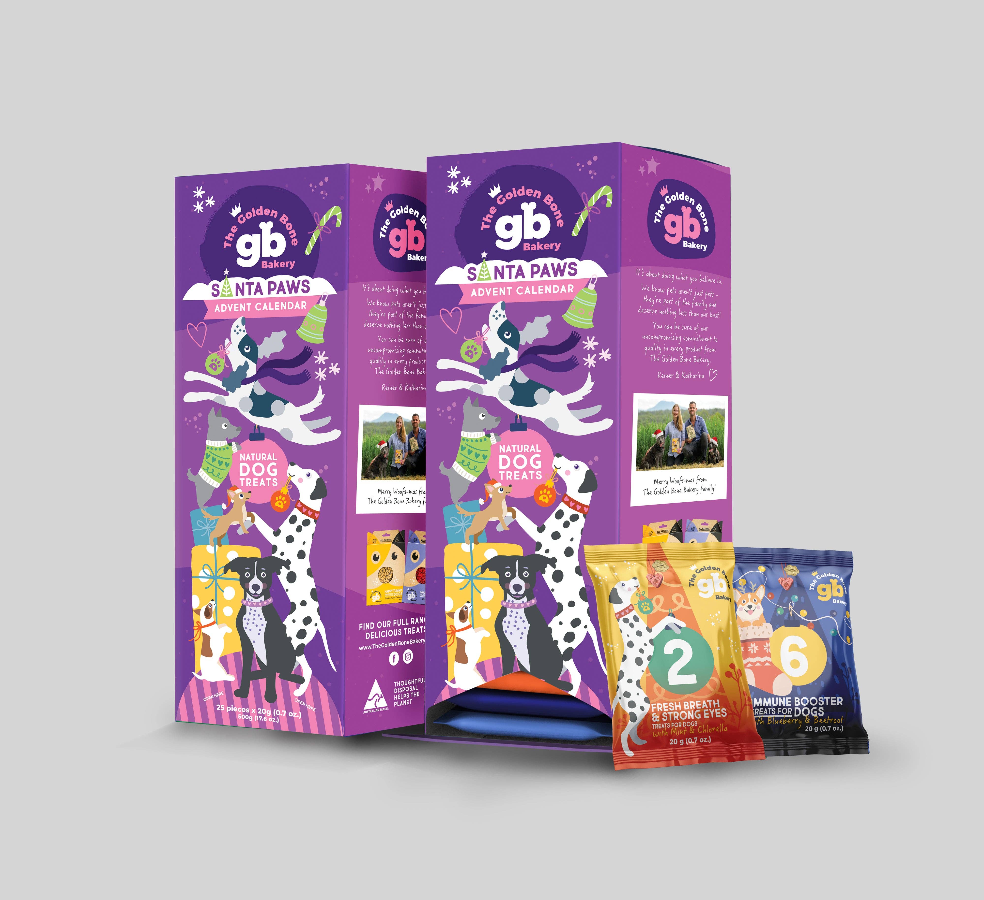 The Golden Bone Bakery - Wholesale Pet treats – Dog - Christmas Advent Calendar Tower Dog Treats12