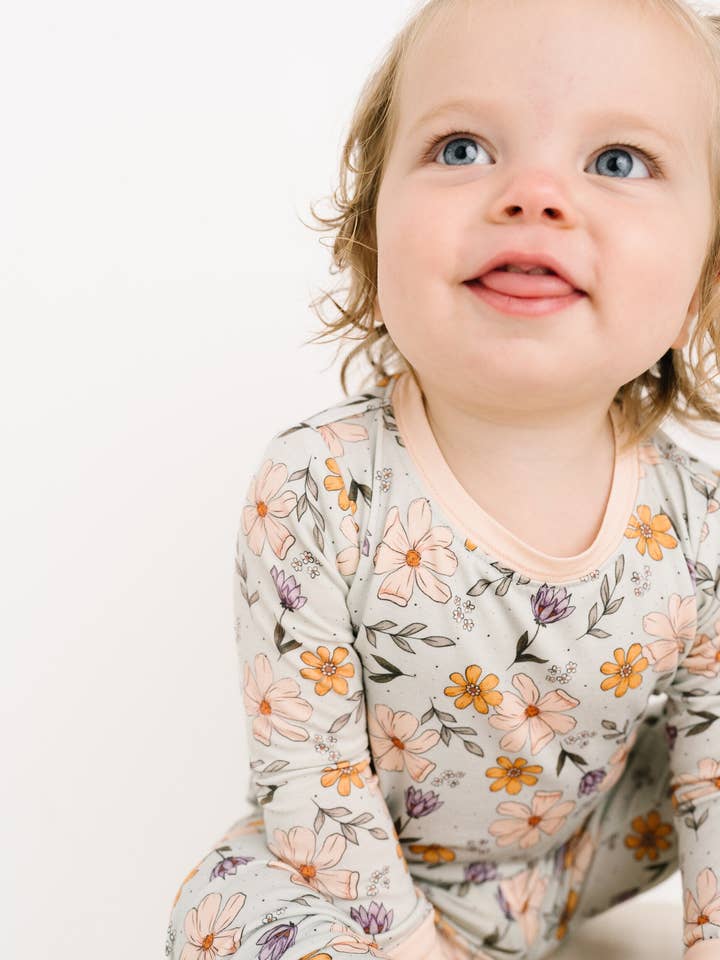 Little One Shop - Wholesale Top & Pant Set - Baby - Autumn Floral Bamboo Set9