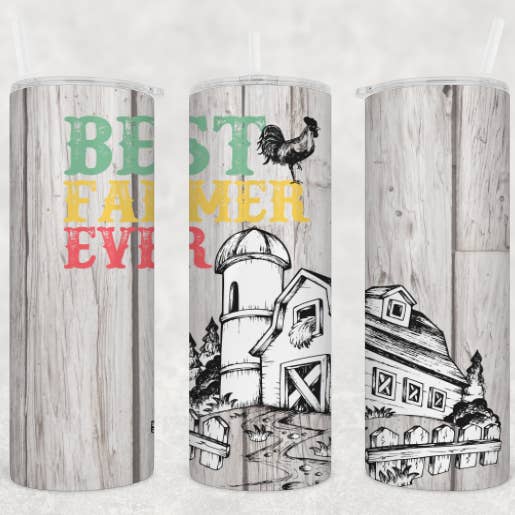 Antisocial Designs - Wholesale Insulated Mug/Tumbler - Mini & Me Best Farmer Ever Tumbler Set1