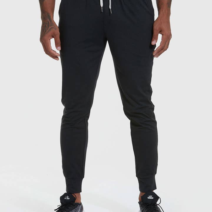 Heather Black Active Jogger for wholesale by True Classic