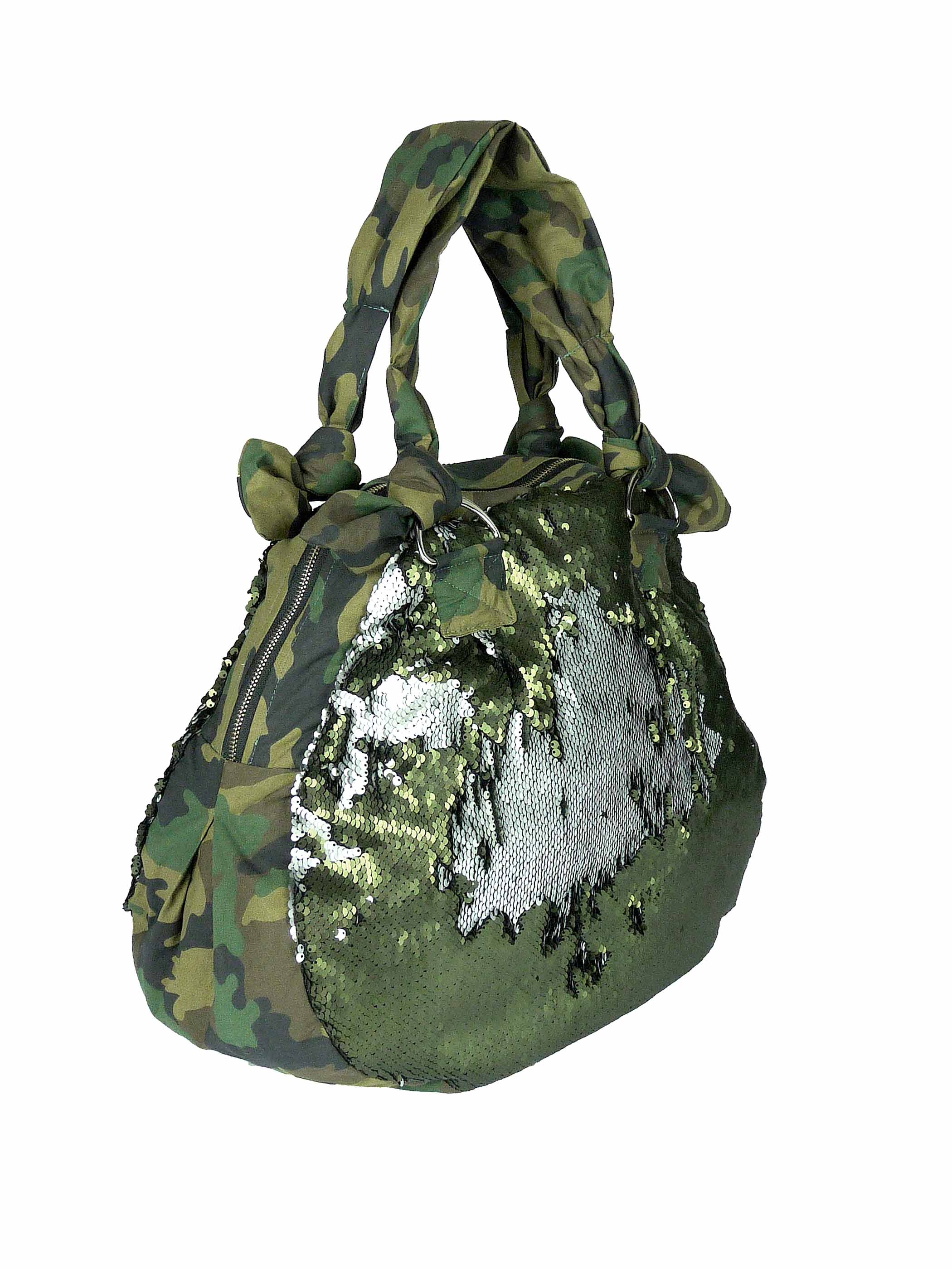 apiedinudinelparco - Wholesale Weekender Bag - Women's - ROUND CAMOUFLAGE BAG WITH REVERSIBLE SEQUINS CHIC1